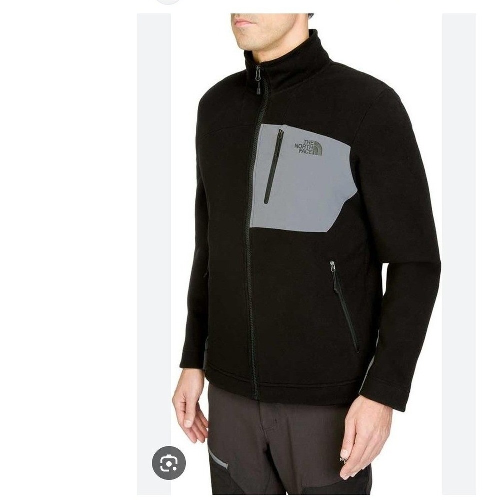 The North Face Men's Chimborazo Full Zip Fleece Jacket Black Gray S XL outerwear